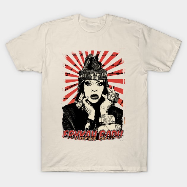 Erykah Badu 80s Retro Vintage Aesthetic T-Shirt by Ihkwan Art